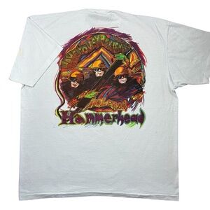 VTG 90s Vermeer Corporation Hammerhead Moleman Tools Equipment t-shirt XL